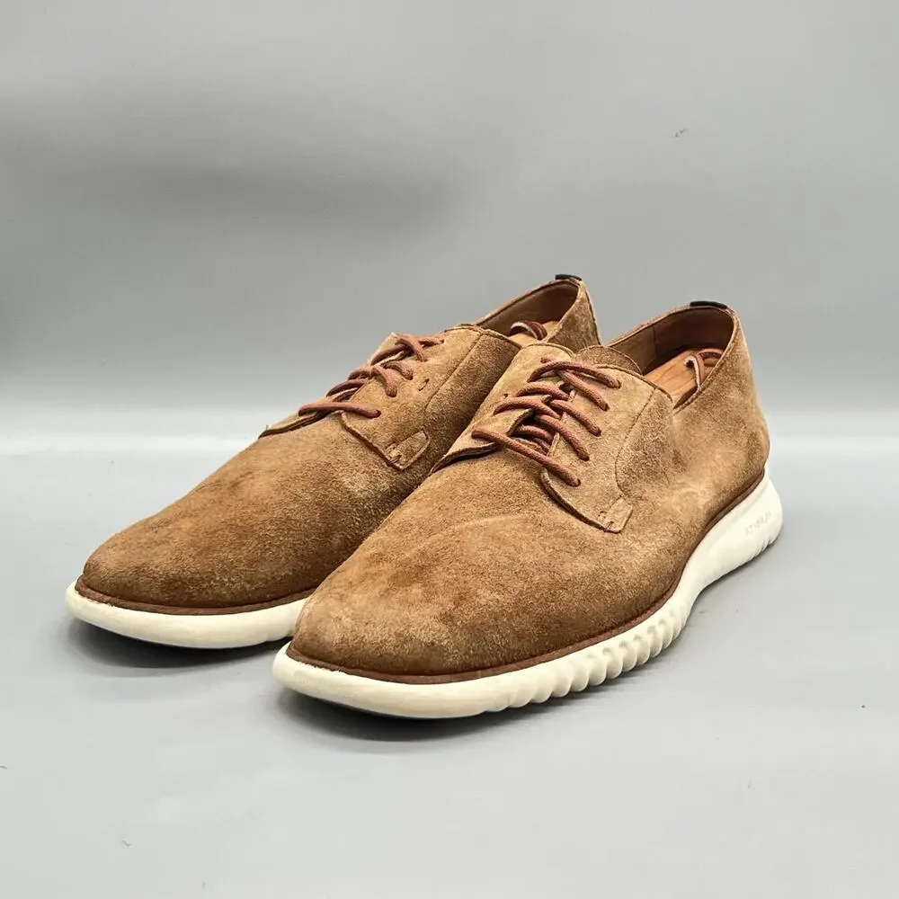 Cole Haan Shoes Mens 13 Brown Suede Grand OS Low Top Casual Sneakers Comfort